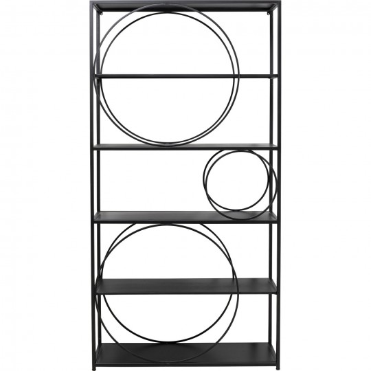 Estante Circle Preta 200X100cm Estante Circle Preta 200X100cm