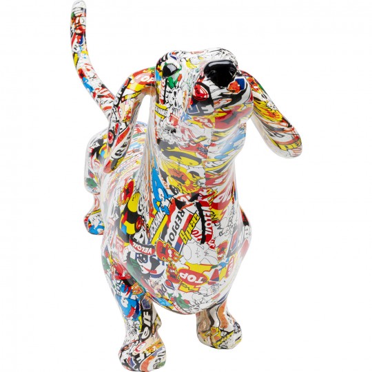 Peça Decorativa Dachsund Graffiti Peça Decorativa Dachsund Graffiti