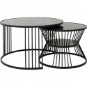 Table basse Roma noir (2/set)