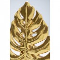 Peça decorativa monstera leaf gold