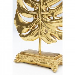 Peça decorativa monstera leaf gold