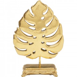 Peça decorativa monstera leaf gold