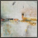 Tableau encadré Dust doré 120x120cm