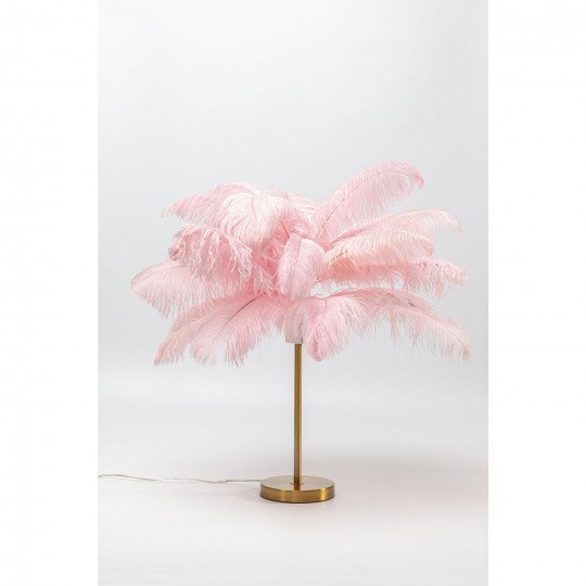 Candeeiro de mesa Feathers Pink Kare Design