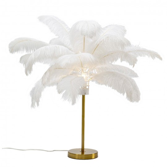 Lampe à poser Feather Palm blanc 60cm