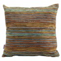 Coussin Colourful Stripes marron 40x40cm