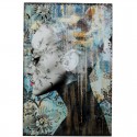 Tableau en verre Lady Flower 100x150cm