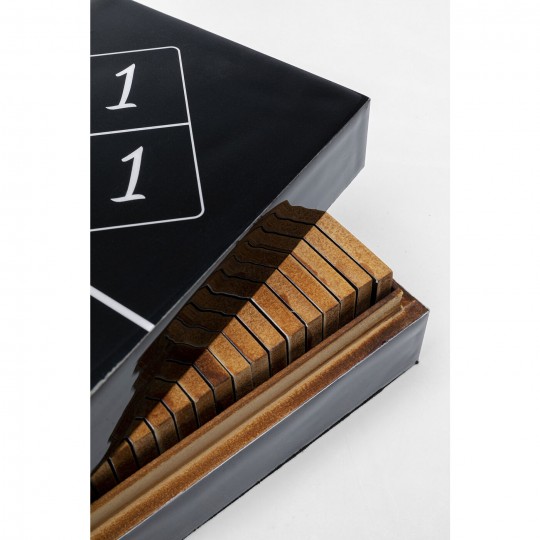 Objet décoratif Domino noir 24x7cm