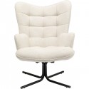Fauteuil pivotant Oscar crème