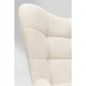 Fauteuil pivotant Oscar crème