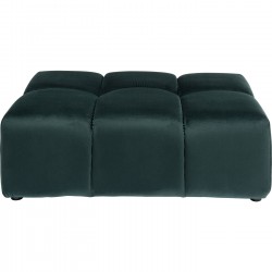 Pouf Belami velours vert foncé