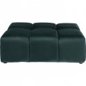 Pouf Belami velours vert foncé