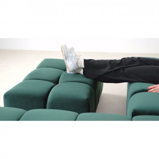 Banco Gianni Velvet verde escuro