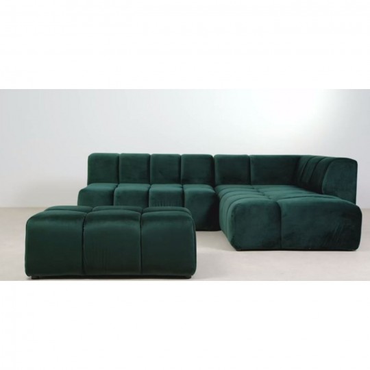 Banco Gianni Velvet verde escuro