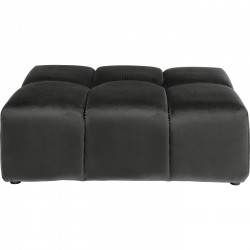 Pouf Belami velours gris