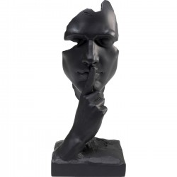 Objet décoratif Quiet Face noir 31cm