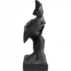 Objet décoratif Quiet Face noir 31cm