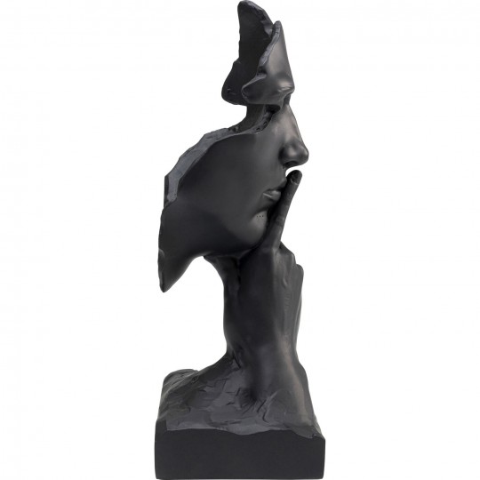 Objet décoratif Quiet Face noir 31cm