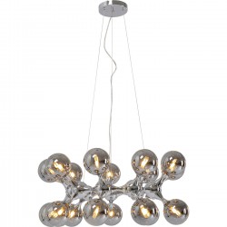 Suspension Atomic Balls argenté Ø74cm