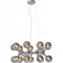 Suspension Atomic Balls argenté Ø74cm