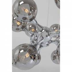 Suspension Atomic Balls argenté Ø74cm