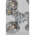 Suspension Atomic Balls argenté Ø74cm