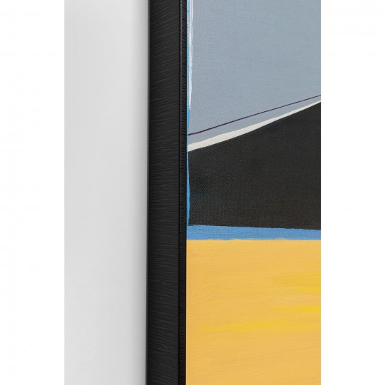 Tableau encadré Abstract Shapes orange 73x143cm