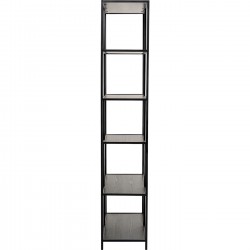 Estante Loftie Preta 77x185cm
