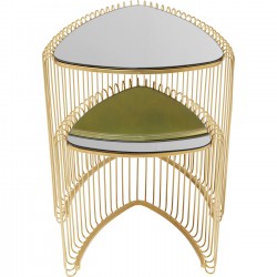 Mesa de Apoio Wire Triangle Dourada (conj.2)