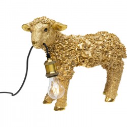 Lampe à poser Animal Flower Sheep doré 36cm