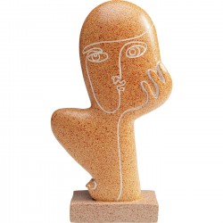 Objet décoratif Thought marron 27cm