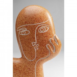 Objet décoratif Thought marron 27cm