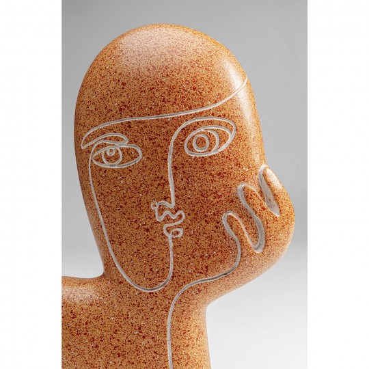 Objet décoratif Thought marron 27cm