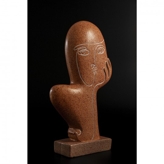 Objet décoratif Thought marron 27cm