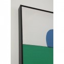 Tableau encadré Abstract Shapes vert 73x143cm