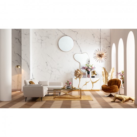 Mesa De Centro Laser Gold 120x60cm Mesa De Centro Laser Gold 120x60cm