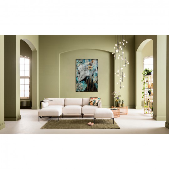 Tableau en verre Lady Flower 100x150cm