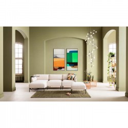 Tableau encadré Abstract Shapes orange 73x143cm