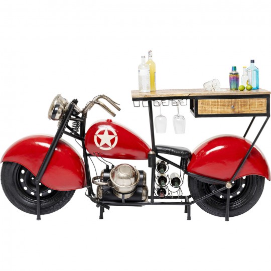 Meuble bar Motorbike rouge Meuble bar Motorbike rouge