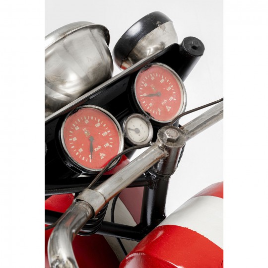 Meuble bar Motorbike rouge