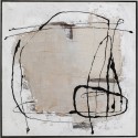 Tableau encadré Dust gris 100x100cm