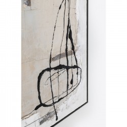 Tableau encadré Dust gris 100x100cm