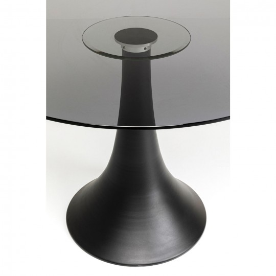 Table Grande Possibilita verre fumé Ø110cm