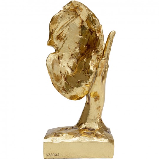 Objeto decorativo In my Mind Dourado 30cm