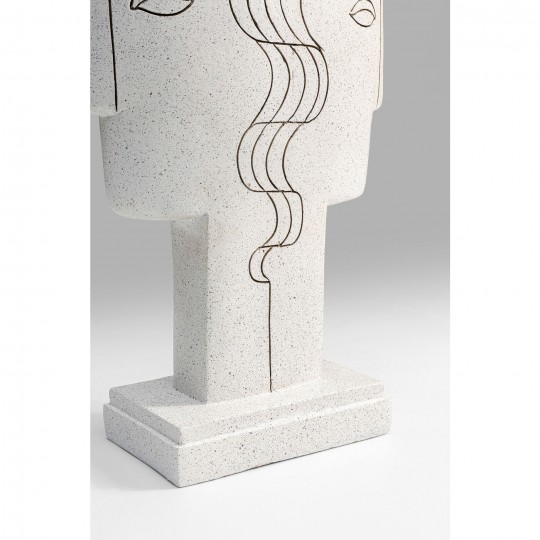 Peça decorativa Symmetric Face 28 cm