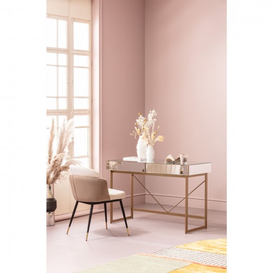 Bureau Soran doré 120x50cm