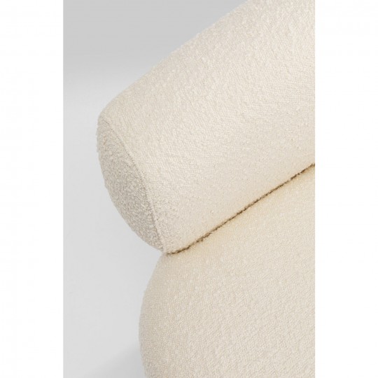 Fauteuil pivotant Maye crème