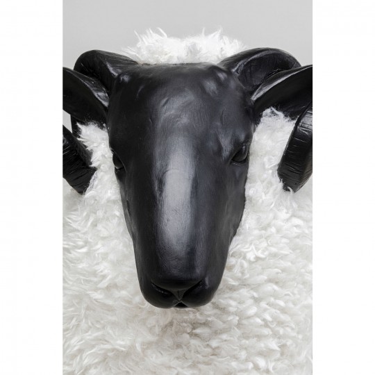 Peça Decorativa Bathilde Ram Branco 78 cm Peça Decorativa Bathilde Ram Branco 78 cm
