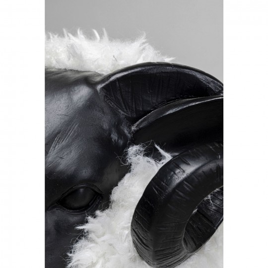 Peça Decorativa Bathilde Ram Branco 78 cm Peça Decorativa Bathilde Ram Branco 78 cm