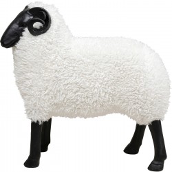 Figurine décorative Bathilde Ram blanc 78cm